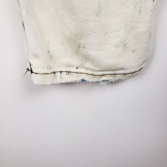 Monfrere Greyson Jeans Venice Wash Blue Acid Stone Wash Distressed Size 34 - Picture 6 of 12